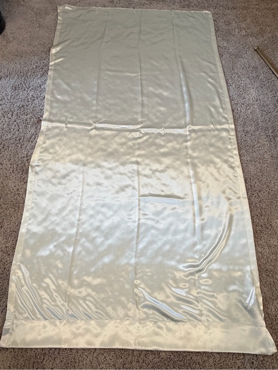Nicole Miller Other - Nicole miller silky satin cream colored curtain panel 84 x 42